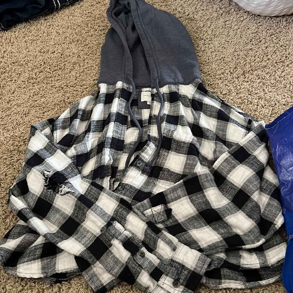 American Eagle Hoodie flannel